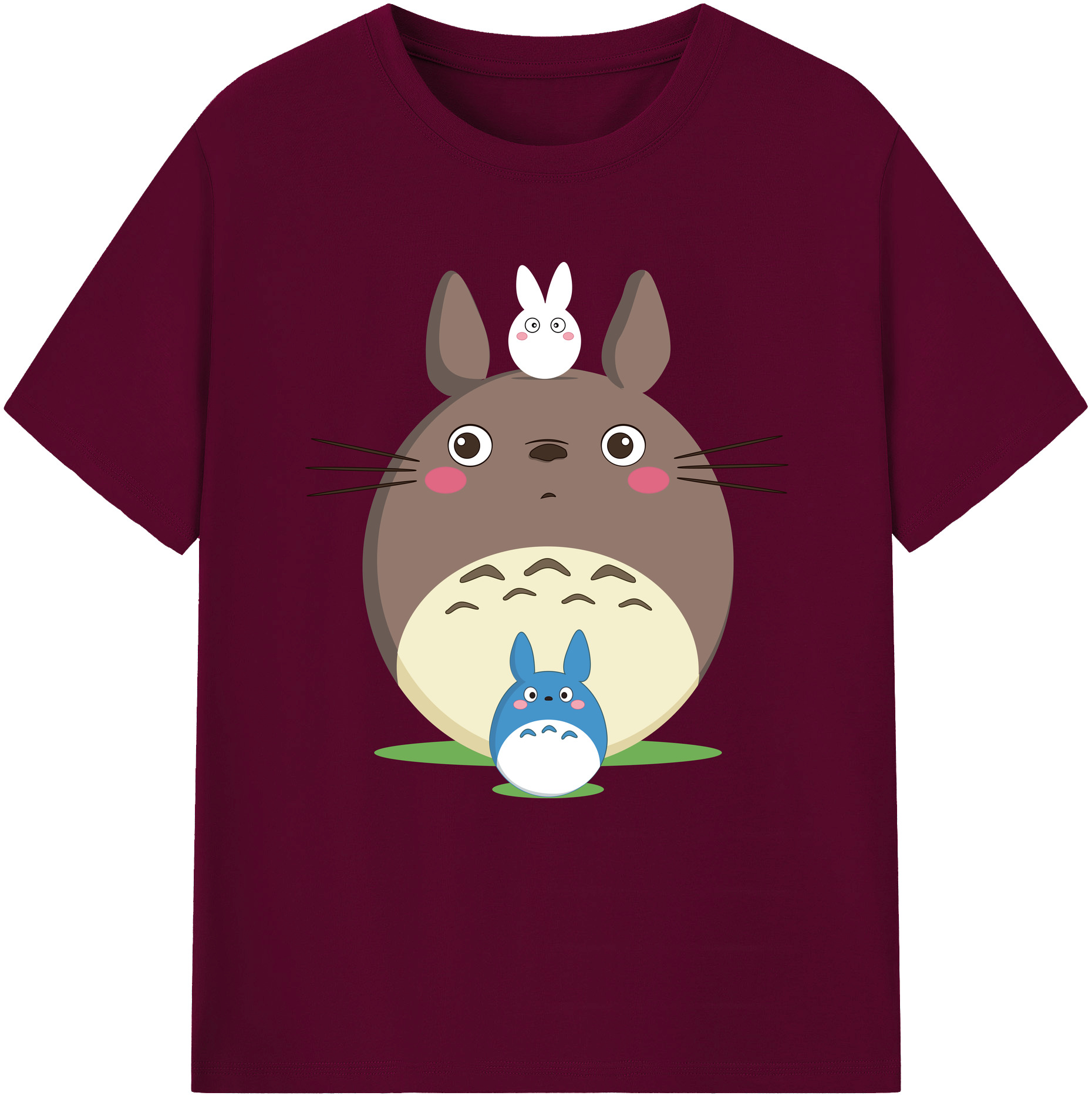 （画像用） となりのトトロ 草壁メイ 草壁サツキ My Neighbor Totoro Satsuki Kusakabe Mei Kusakabe レディースカジュアルプリントTシャツ（綿100％）